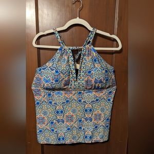 Sunsets blue print tankini DD